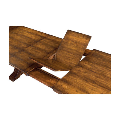 Figured Walnut Large Extending Refectory Table-Jonathan Charles-JCHARLES-493378-91L-MFW-Dining Tables-2-France and Son
