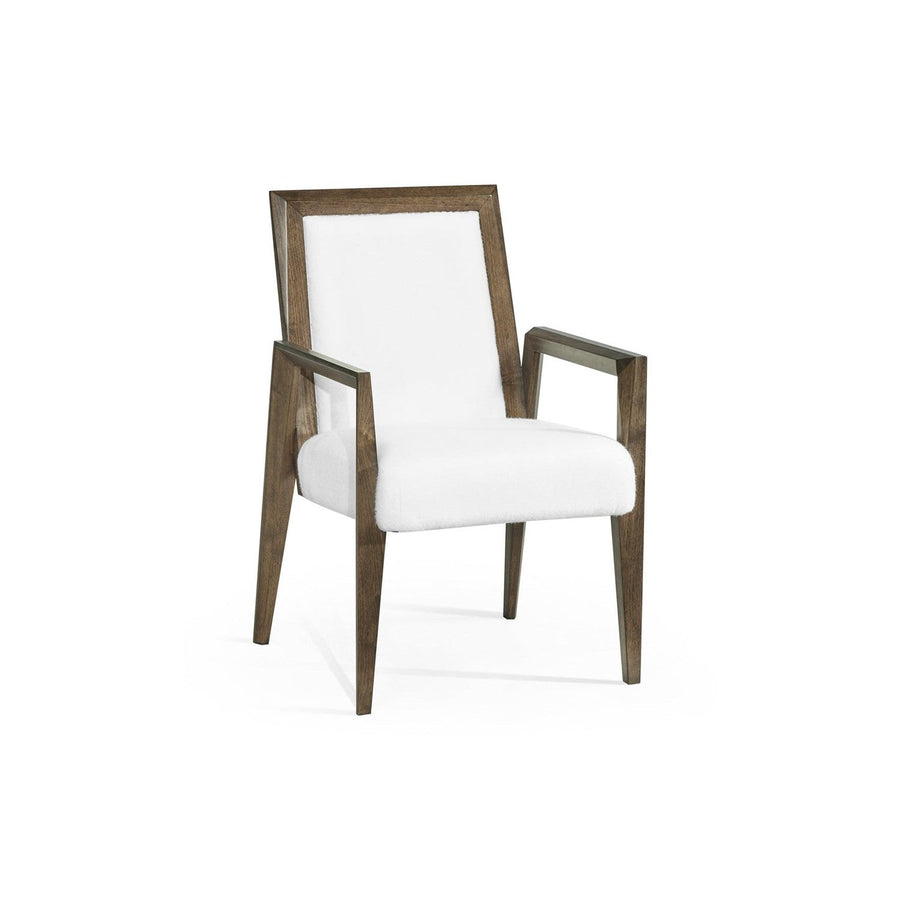 Gatsby Dining Arm Chair-Jonathan Charles-JCHARLES-500262-AC-WGY-DCOM-Dining Chairs-1-France and Son