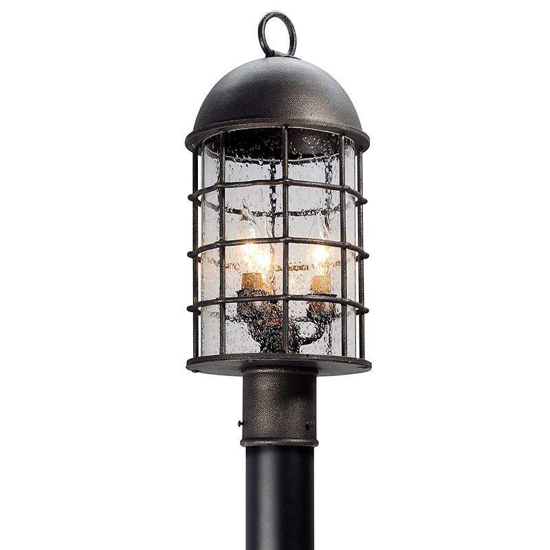 Charlemagne 3Lt Post-Troy Lighting-TROY-P4435-Outdoor Post Lanterns-1-France and Son