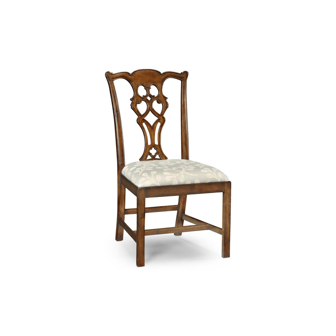 Chippendale Side Chair-Jonathan Charles-JCHARLES-493330-SC-MAH-F200-Dining ChairsMahogany-2-France and Son