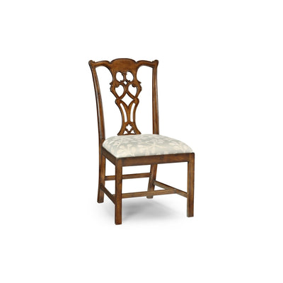 Chippendale Side Chair-Jonathan Charles-JCHARLES-493330-SC-MAH-F200-Dining ChairsMahogany-2-France and Son