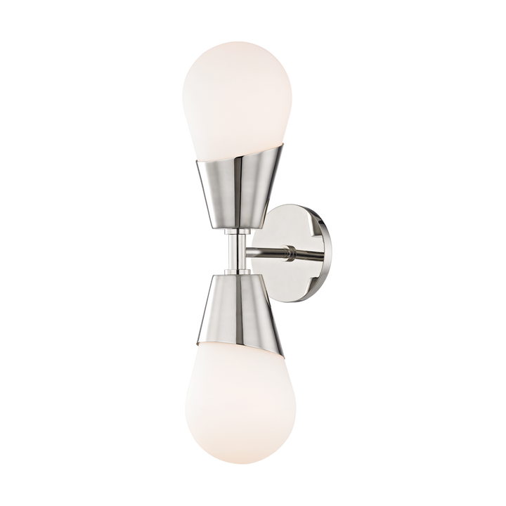 Cora 2 Light Wall Sconce-Mitzi-HVL-H101102-PN-Wall LightingPolished Nickel-2-France and Son
