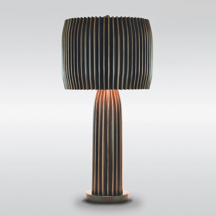 Crimp Table Lamp-Global Views-GVSA-7.90177-Table LampsBronze-3-France and Son