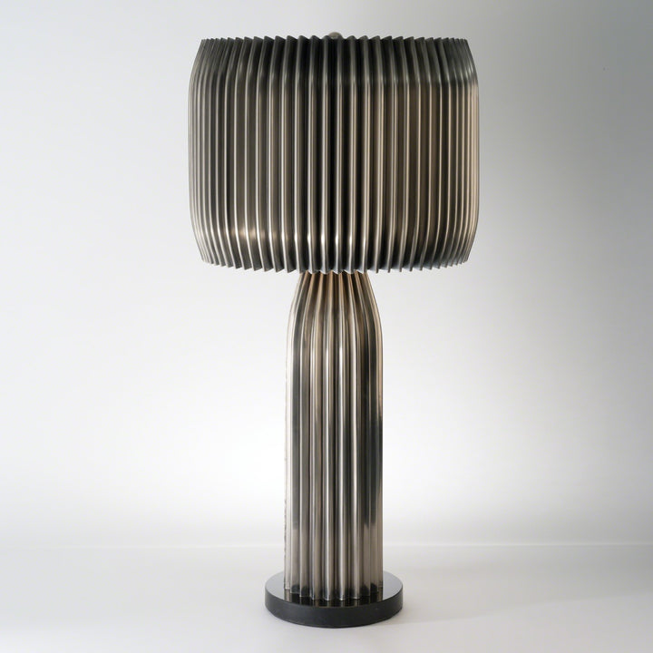 Crimp Table Lamp-Global Views-GVSA-7.90365-Table LampsAntique Nickel-1-France and Son