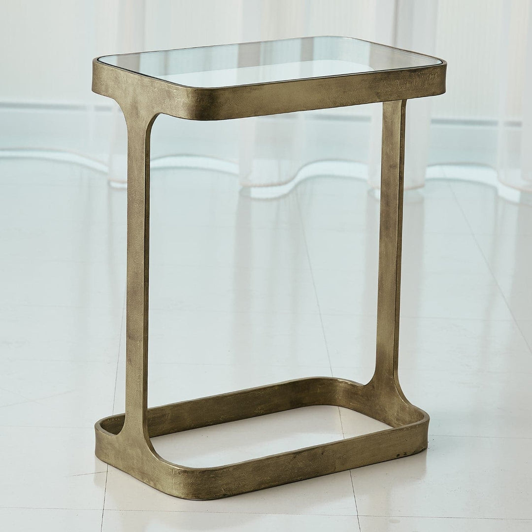 Saddle Table-Global Views-GVSA-7.90867-Side TablesAntique Gold-3-France and Son