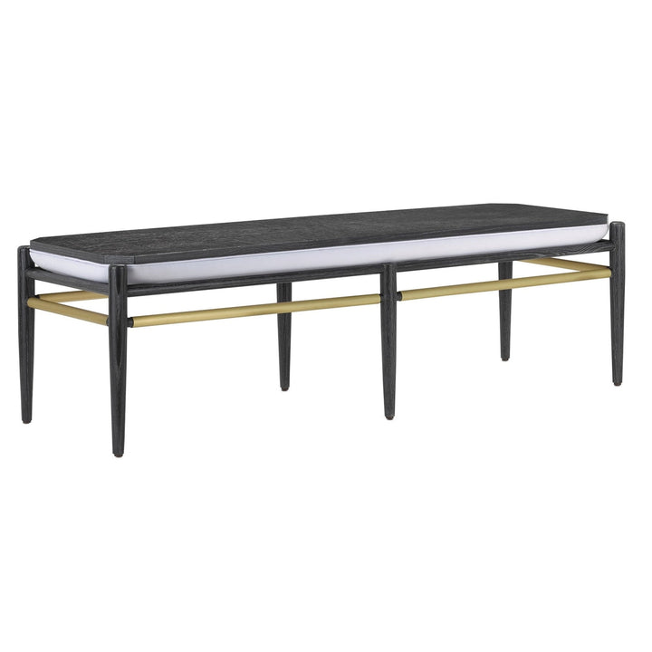 Visby Muslin Black Bench-Currey-CURY-7000-0311-Benches-2-France and Son