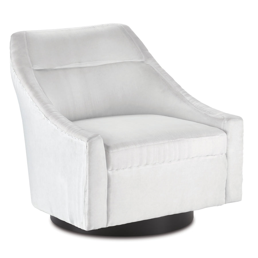 Pryce Swivel Chair-Currey-CURY-7000-0371-Lounge ChairsMuslin-1-France and Son