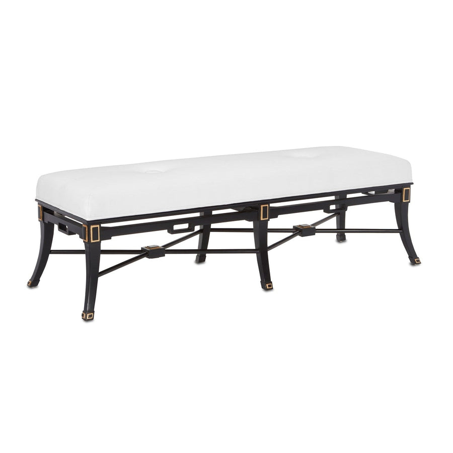 Scarlett Black Muslin Bench-Currey-CURY-7000-0491-Benches-1-France and Son
