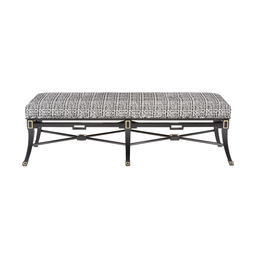 Scarlett Black Tuxedo Bench-Currey-CURY-7000-0492-Benches-2-France and Son