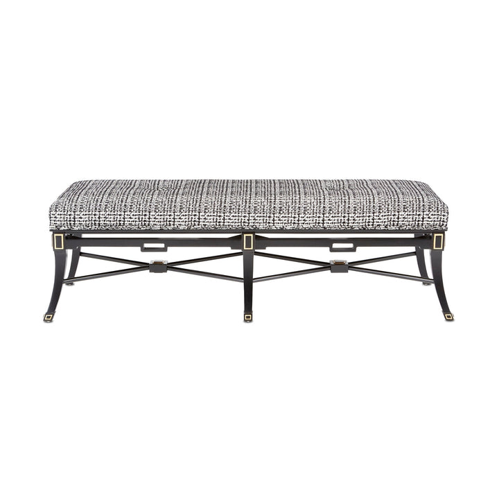 Scarlett Black Tuxedo Bench-Currey-CURY-7000-0492-Benches-2-France and Son