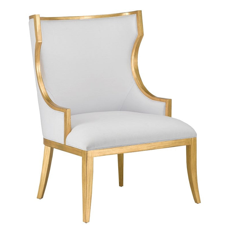 Garson Gold Muslin Chair-Currey-CURY-7000-0841-Lounge Chairs-1-France and Son
