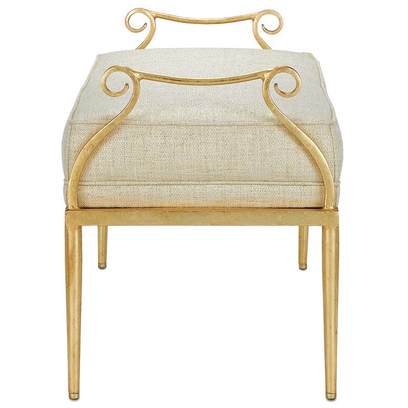Genevieve Shimmer Gold Bench-Currey-CURY-7000-1042-Benches-5-France and Son
