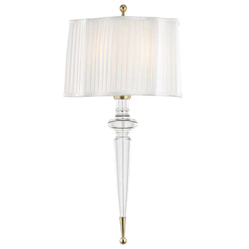 Tipton 2 Light Wall Sconce Aged Brass-Hudson Valley-HVL-7611-AGB-Wall Lighting-1-France and Son