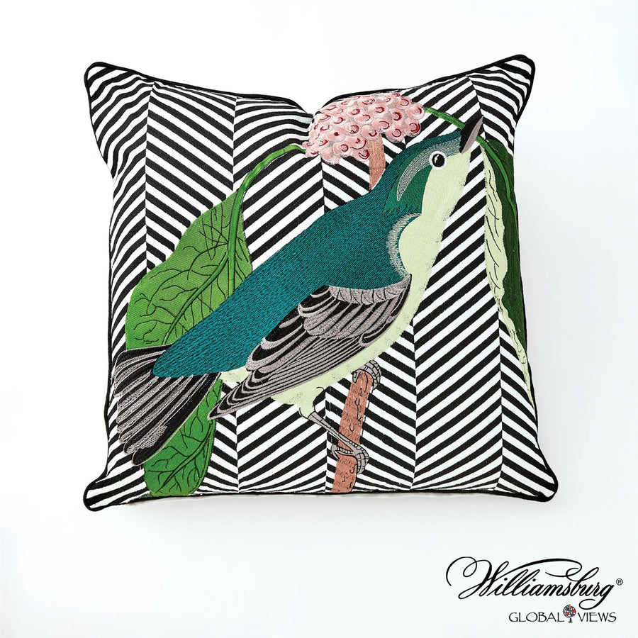 Wood Warbler Pillow-Global Views-GVSA-4.90176-Pillows-1-France and Son