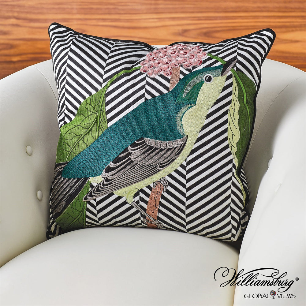 Wood Warbler Pillow-Global Views-GVSA-4.90176-Pillows-2-France and Son