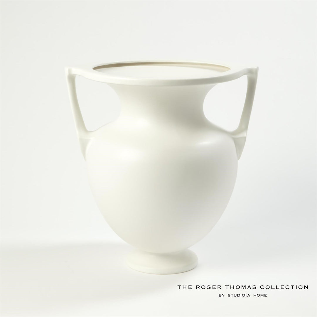 Grecian Amphora - Matte White - Large-Global Views-GVSA-RT7.10001-Decorative Objects-1-France and Son