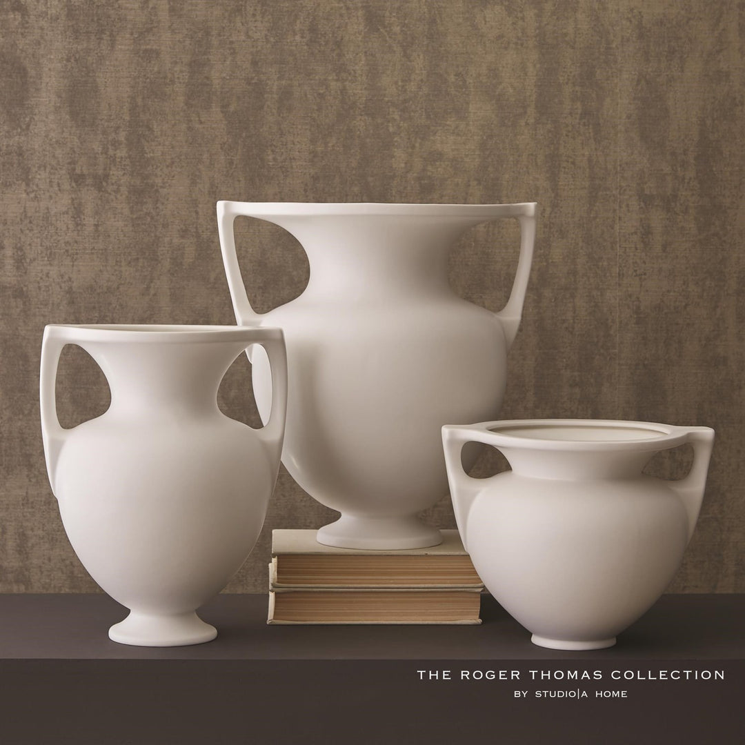 Grecian Amphora-Global Views-GVSA-RT7.10001-Decorative ObjectsLarge-Matte White-6-France and Son