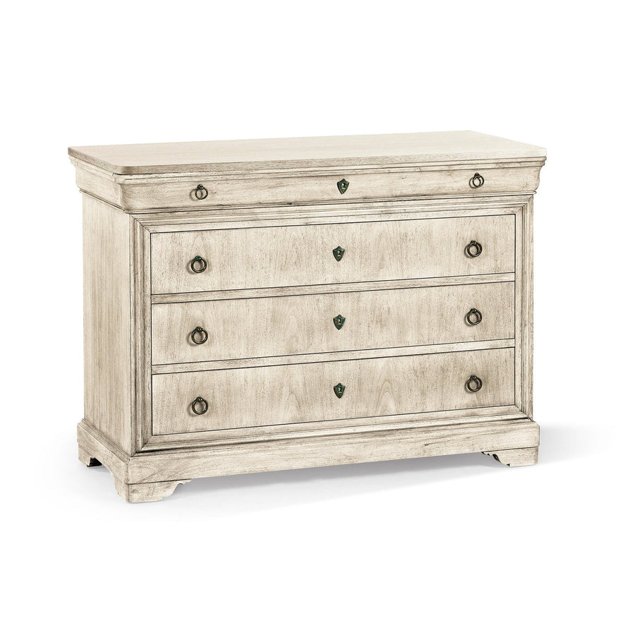 Entropy Louis Phillipe Drawer Chest-Jonathan Charles-JCHARLES-003-3-267-BLW-DressersBleached Cracked Walnut-1-France and Son