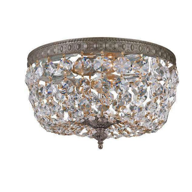 2 Light Ceiling Mount-Crystorama Lighting Company-CRYSTO-710-EB-CL-MWP-Flush MountsBronze-Clear Crystal-3-France and Son