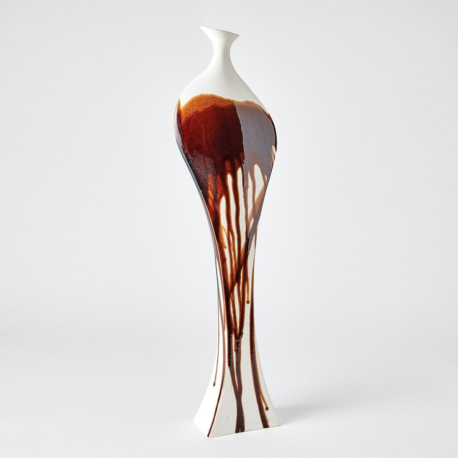 Curvy Bottle - Garnet Splash-Global Views-GVSA-1.10868-VasesLarge-1-France and Son