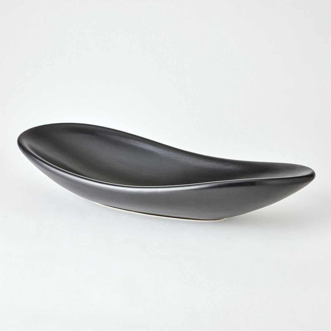 Oblong Platter Bowl-Global Views-GVSA-1.10907-Decorative ObjectsMatte Black-4-France and Son