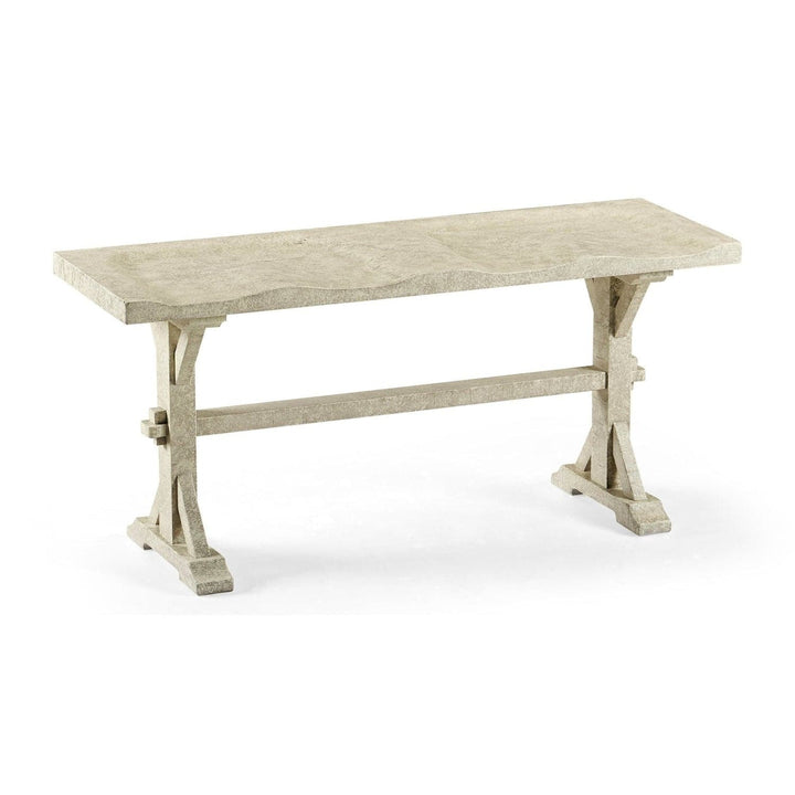 Topped Bench-Jonathan Charles-JCHARLES-491088-DTW-BenchesWhitewash Driftwood-6-France and Son