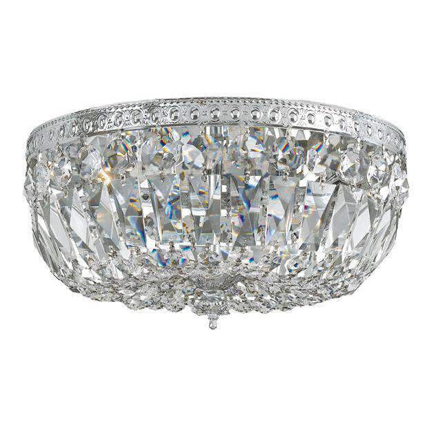 3 Light Ceiling Mount-Crystorama Lighting Company-CRYSTO-716-CH-CL-MWP-Flush MountsChrome-Clear Crystal-3-France and Son