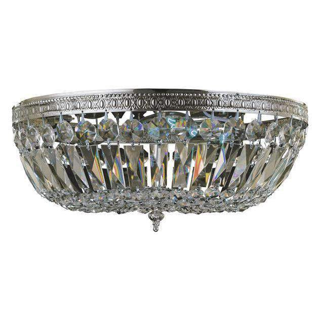 3 Light Ceiling Mount-Crystorama Lighting Company-CRYSTO-716-OB-CL-MWP-Flush MountsBrass-Clear Crystal-4-France and Son