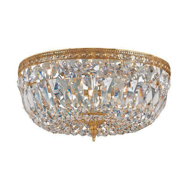 3 Light Ceiling Mount-Crystorama Lighting Company-CRYSTO-716-OB-CL-MWP-Flush MountsBrass-Clear Crystal-1-France and Son