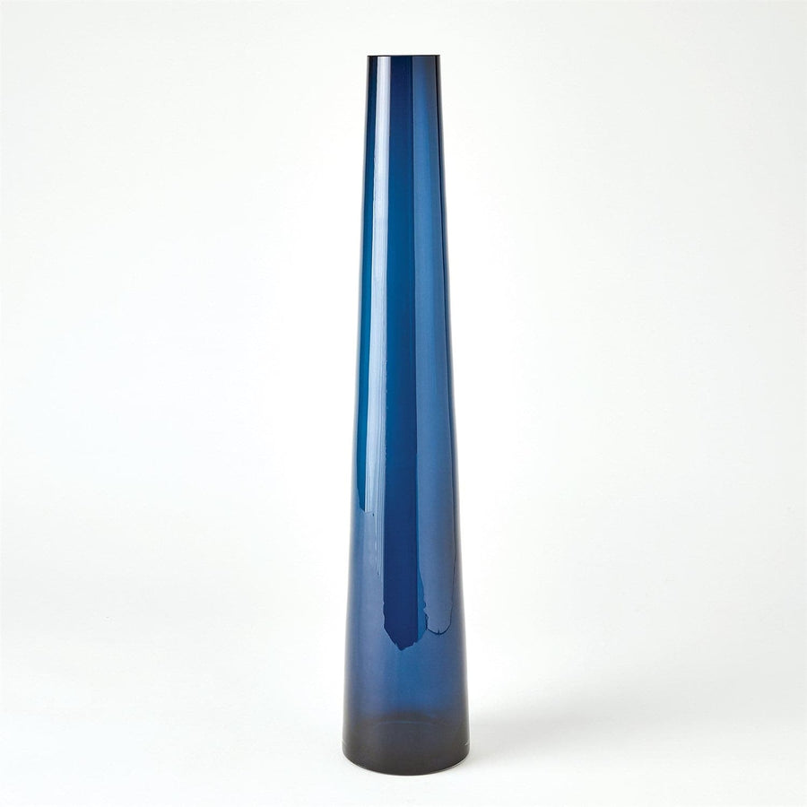 Glass Tower Vase-Lg-Global Views-GVSA-6.60614-VasesBlue-1-France and Son