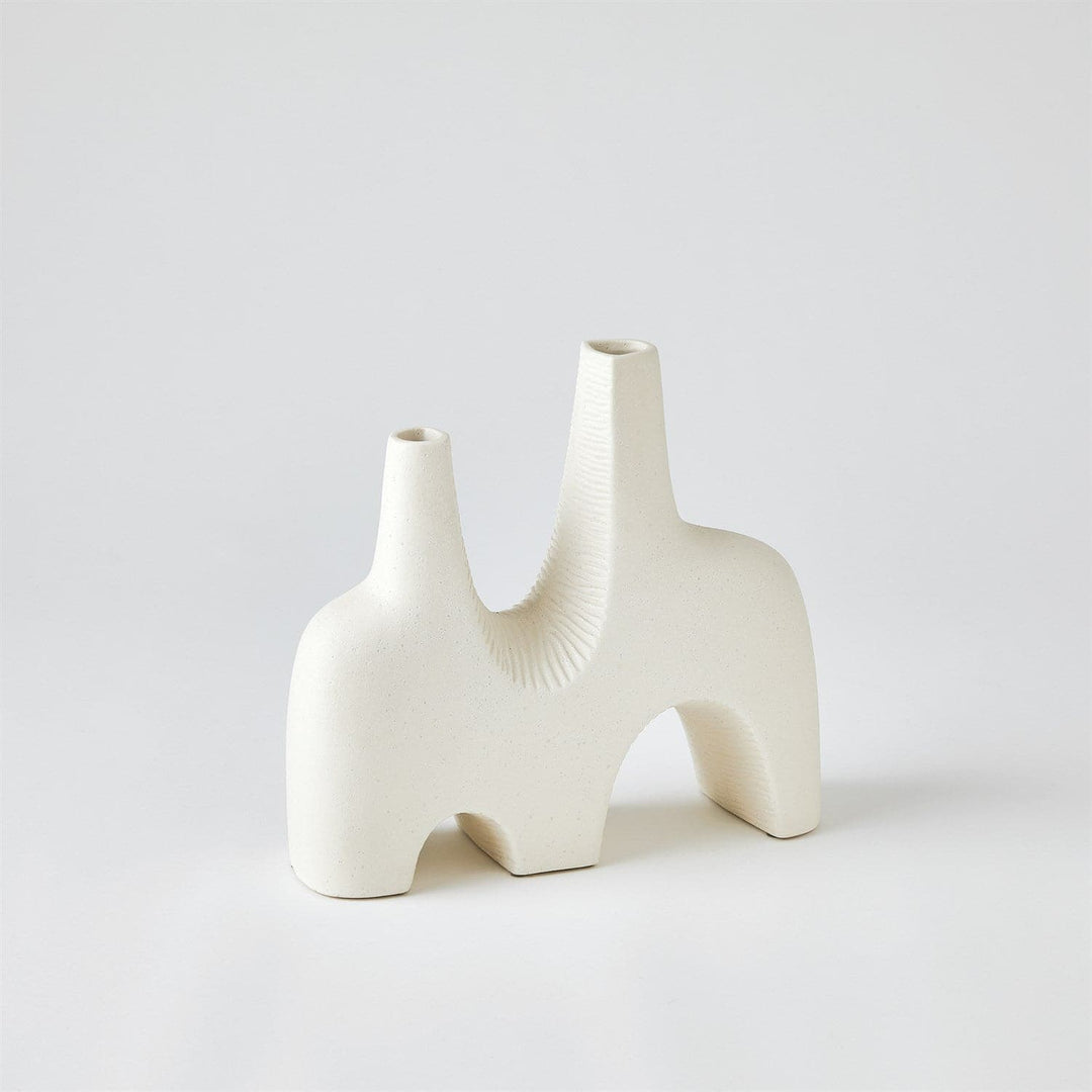 Cassel Vase - Matte White-Global Views-GVSA-7.10540-VasesMedium-5-France and Son