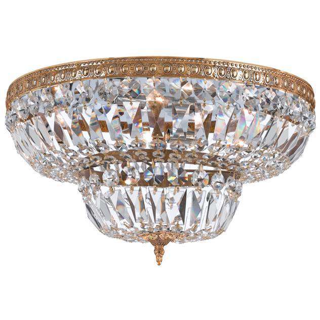 4 Light Ceiling Mount-Crystorama Lighting Company-CRYSTO-718-OB-CL-MWP-Flush MountsBrass-Clear Crystal-1-France and Son