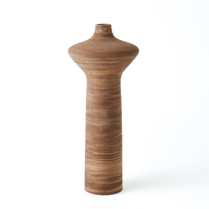 Expo Vases-Global Views-GVSA-7.10534-VasesBrown-High Neck-4-France and Son