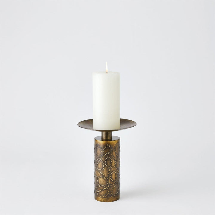 Paten Candle Holder-Global Views-GVSA-7.80684-Candle HoldersMedium-Antique Brass-3-France and Son
