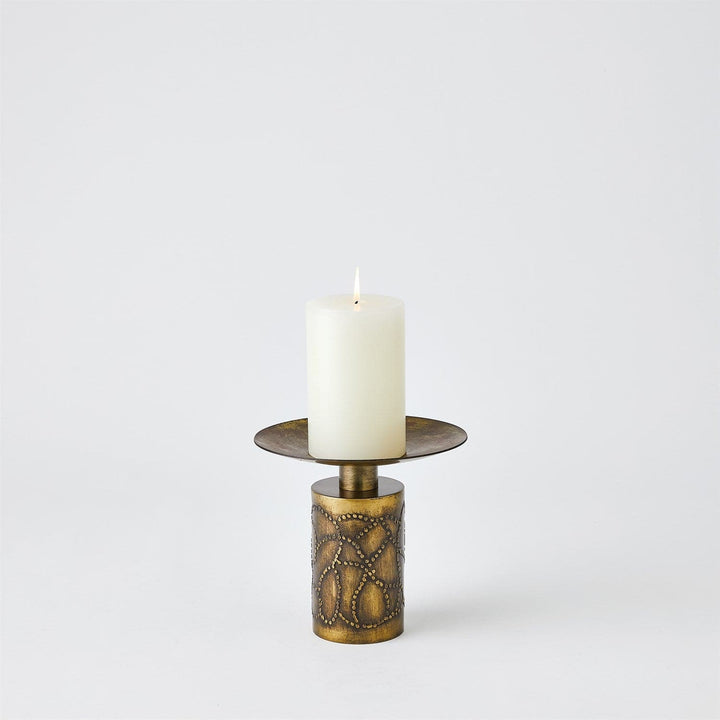 Paten Candle Holder-Global Views-GVSA-7.80685-Candle HoldersSmall-Antique Brass-4-France and Son