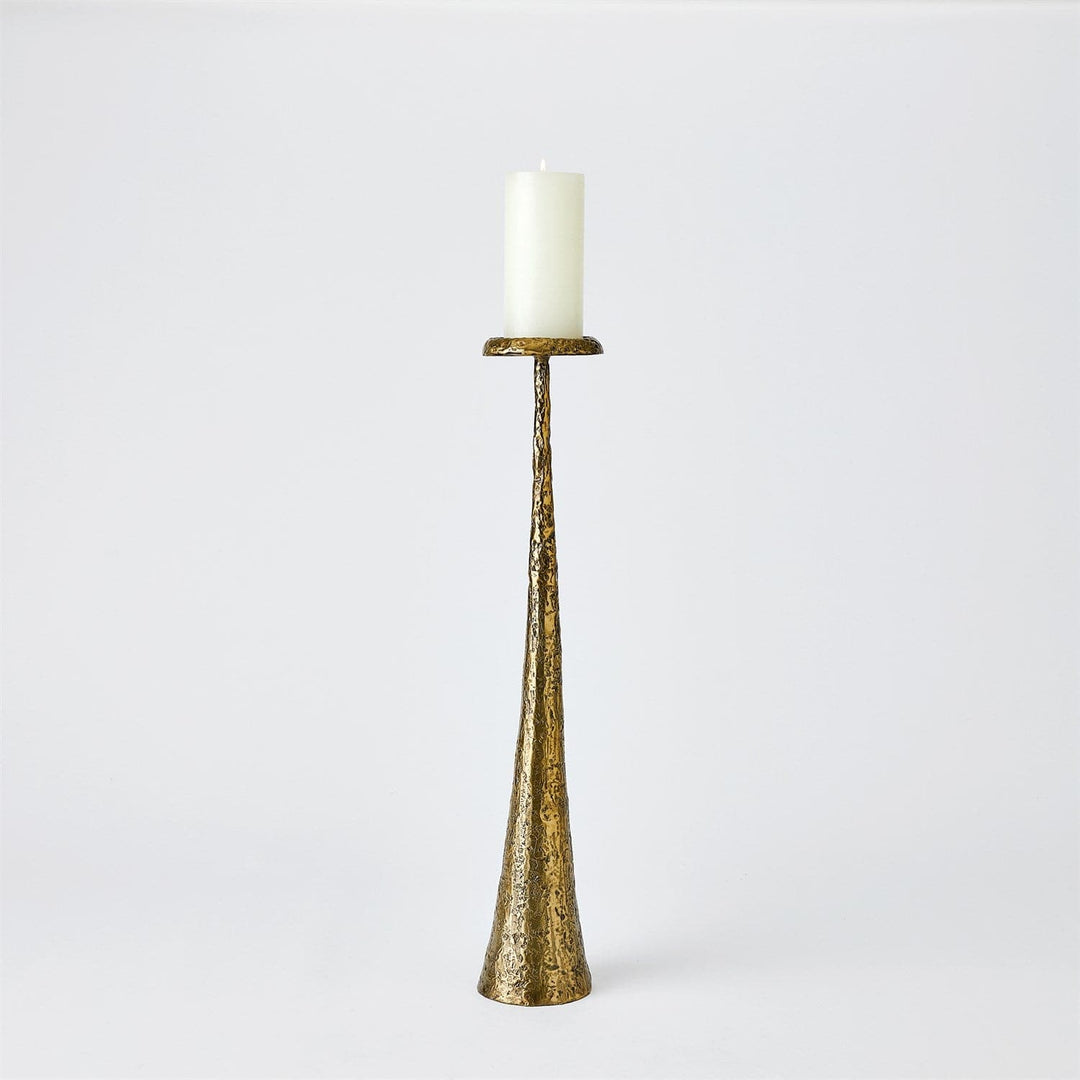 Beacon Candle Holder-Global Views-GVSA-7.80694-Candle HoldersLarge-Brass-3-France and Son