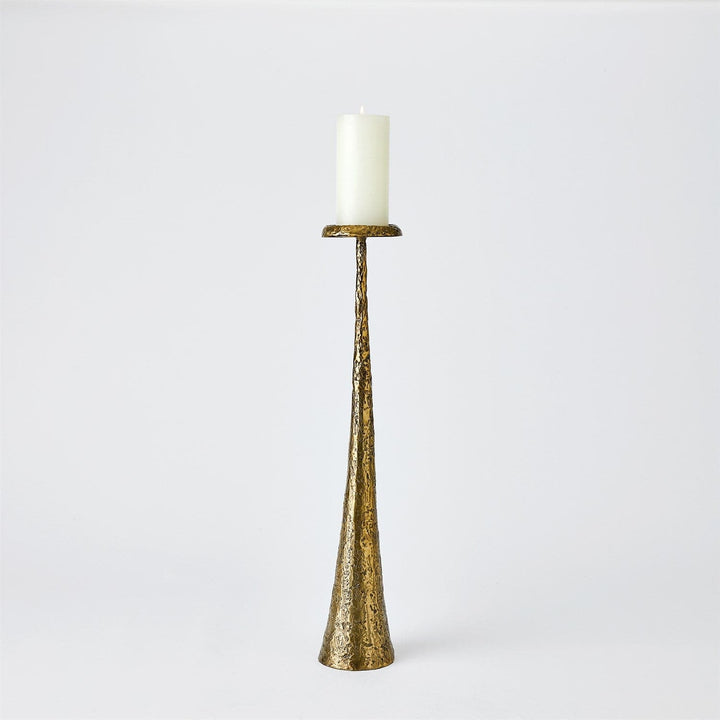 Beacon Candle Holder-Global Views-GVSA-7.80694-Candle HoldersLarge-Brass-3-France and Son