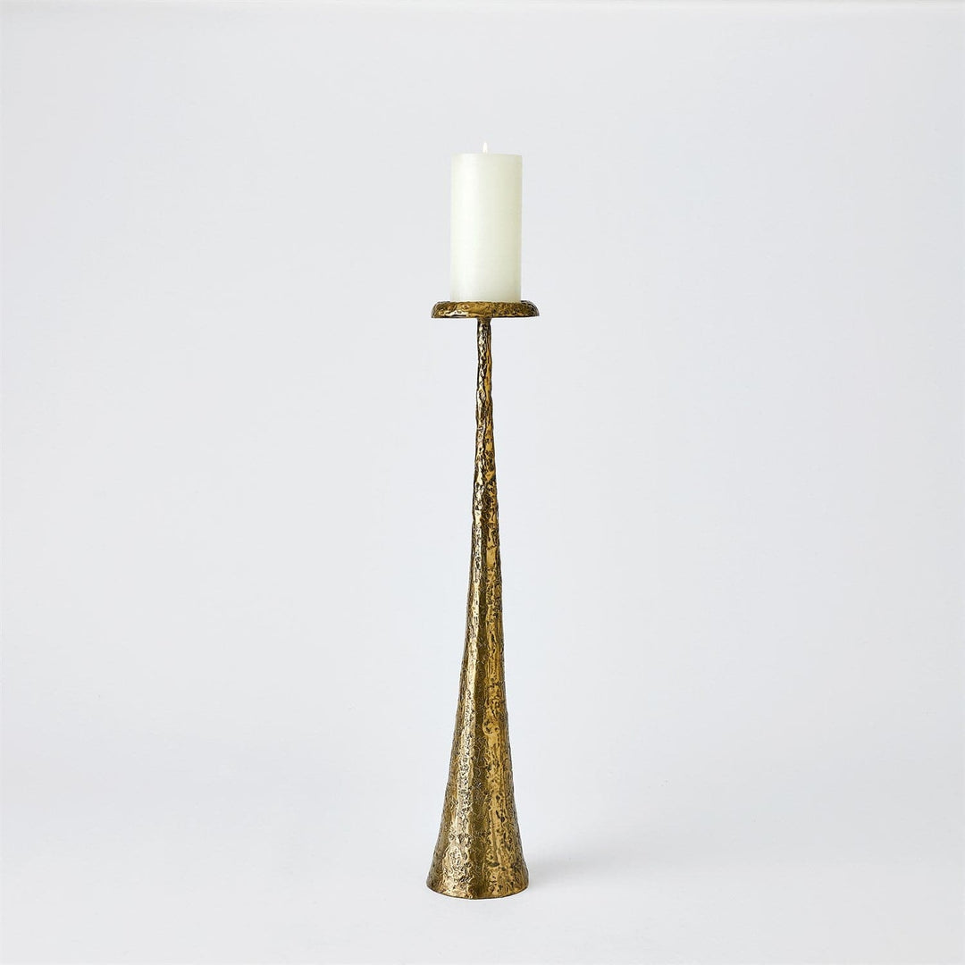 Beacon Candle Holder-Global Views-GVSA-7.80695-Candle HoldersMedium-Brass-6-France and Son