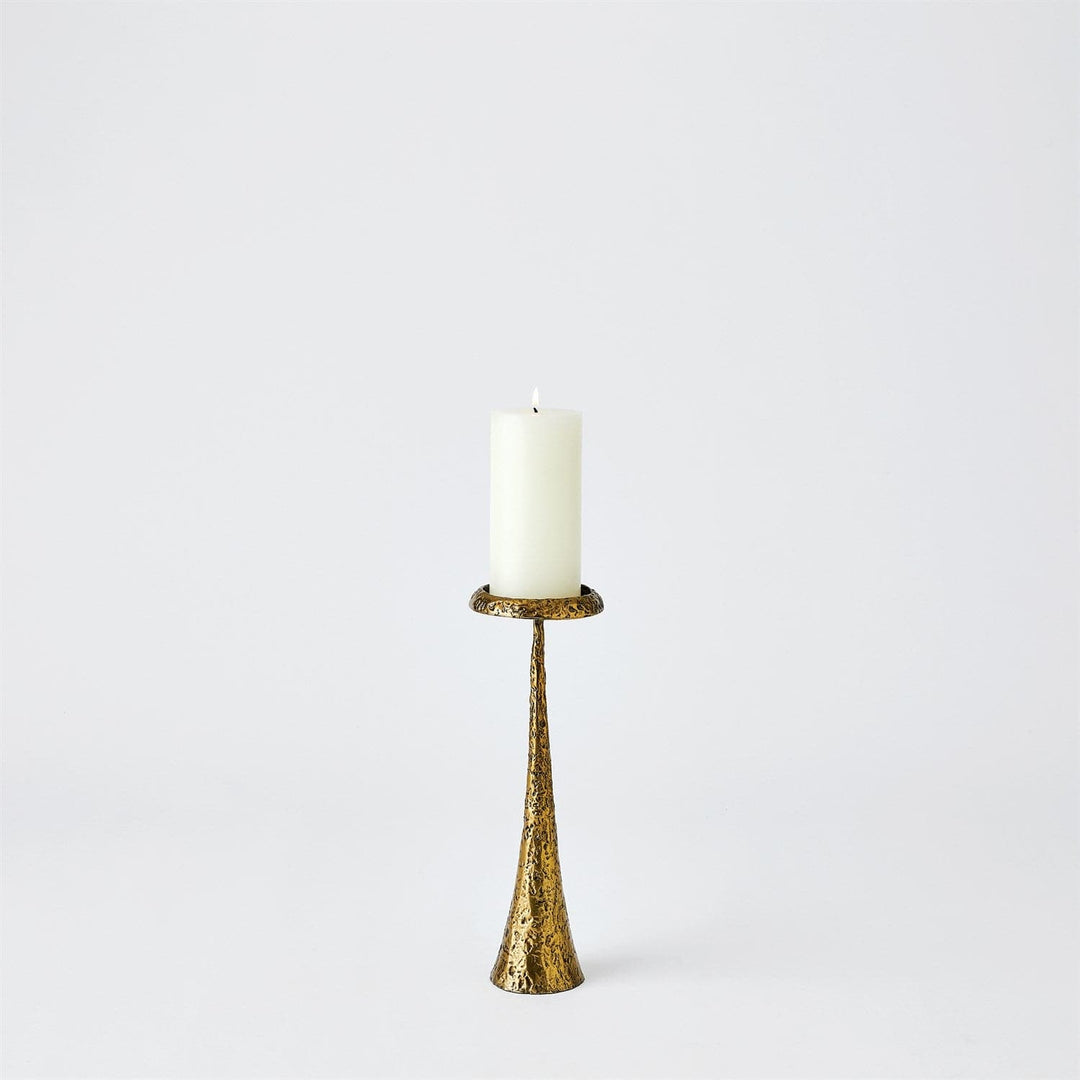 Beacon Candle Holder-Global Views-GVSA-7.80696-Candle HoldersSmall-Brass-8-France and Son