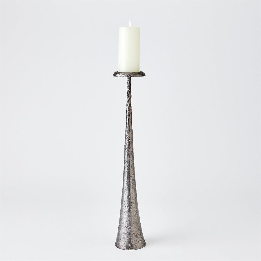 Beacon Candle Holder-Global Views-GVSA-7.80704-Candle HoldersLarge-Gunmetal-1-France and Son