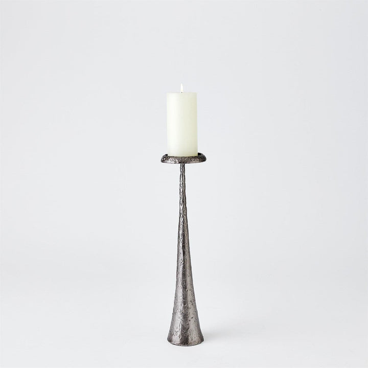 Beacon Candle Holder-Global Views-GVSA-7.80705-Candle HoldersMedium-Gunmetal-5-France and Son