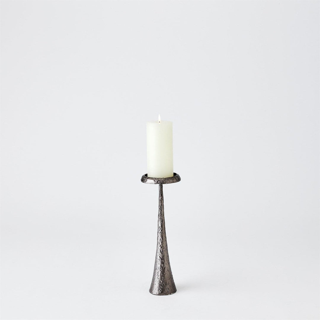 Beacon Candle Holder-Global Views-GVSA-7.80706-Candle HoldersSmall-Gunmetal-7-France and Son