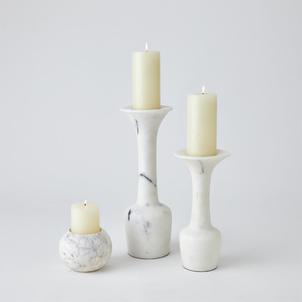 Calyx Candle Holder-Global Views-GVSA-7.91543-Candle HoldersLarge-White-2-France and Son