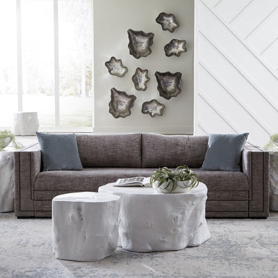 Log Coffee Table - White-Phillips Collection-PHIL-PH105533-Coffee Tables-2-France and Son