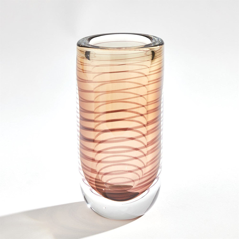 Spiraled Vase - Amber-Global Views-GVSA-7.60184-VasesLarge-2-France and Son