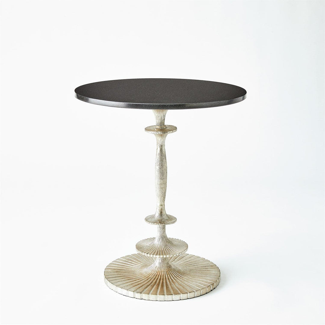 Fluted Side Table-Global Views-GVSA-8.83063-Side TablesSilver Leaf-1-France and Son