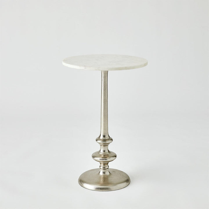 Turned Table-Global Views-GVSA-9.93805-Side TablesAntique Nickel-1-France and Son