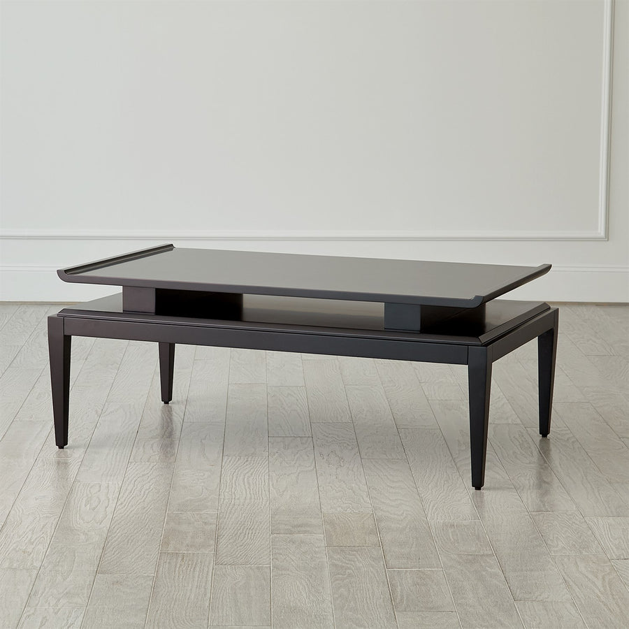 Poise Cocktail Table - Black Satin-Global Views-GVSA-2.20003-Coffee Tables-1-France and Son