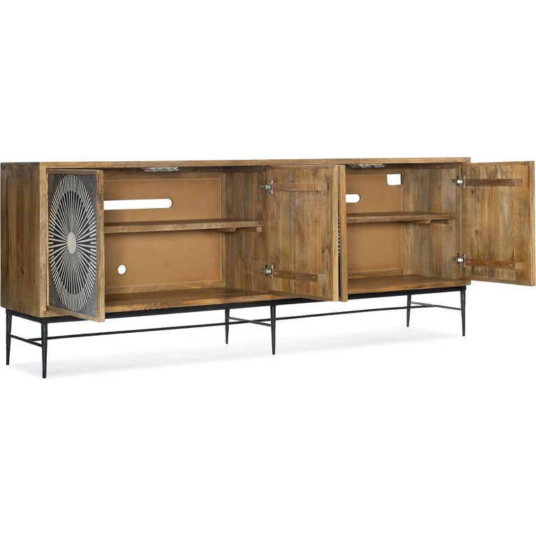 Giovanni Entertainment Console-Hooker-HOOKER-7228-55011-85-Media Storage / TV Stands-3-France and Son