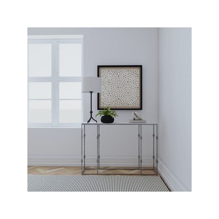 Small Stone and Metal Console-Hooker-HOOKER-7228-85008-00-Console Tables-2-France and Son